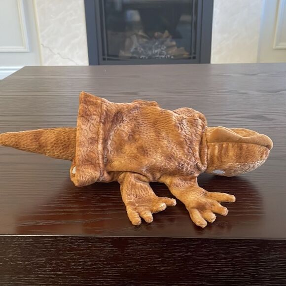 Caltoy Brown Iguana Lizard Dinosaur Plush Hand Puppet Children's Puppet 14.5” - Picture 8 of 8